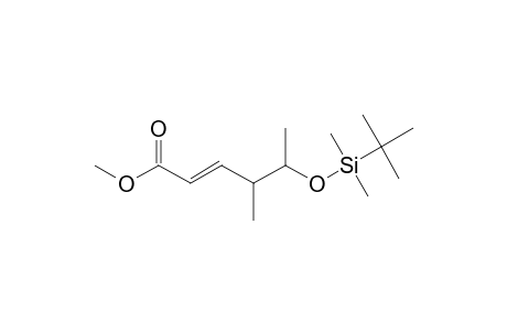 2-Hexenoic acid, 4-methyl-5-(t-butyldimethylsilyloxy)-, methyl ester