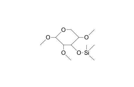 Methyl-2,4-di-O-methyl-3-O-trimethylsilyl.beta.-D-xylopyranosid