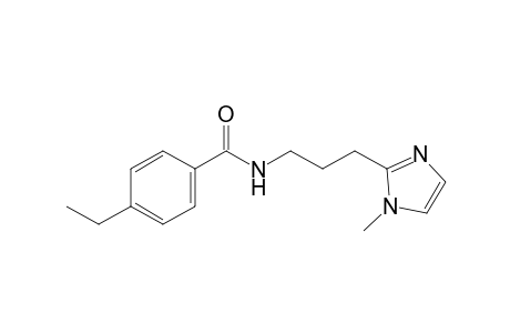 4-Ethyl-N-[3-(1-methyl-2-imidazolyl)propyl]benzamide