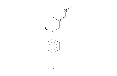 Benzonitrile, 4-[1-hydroxy-2-methyl-3-(methylthio)-3-butenyl]-