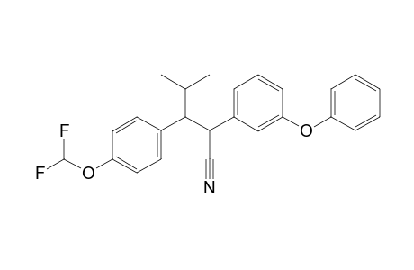 3-(4-(difluoromethoxy)phenyl)-4-methyl-2-(3-phenoxyphenyl)pentanenitrile