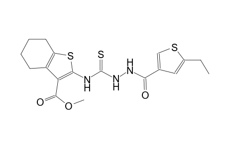 methyl 2-[({2-[(5-ethyl-3-thienyl)carbonyl]hydrazino}carbothioyl)amino]-4,5,6,7-tetrahydro-1-benzothiophene-3-carboxylate