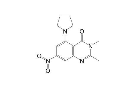 2,3-Dimethyl-7-nitro-5-(pyrrolidin-1-yl)-3,4-dihydroquinazolin-4-one