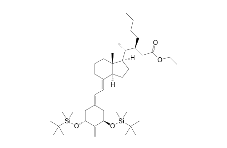 Ethyl (3S)-3-{1-[(1R,3R,7E,17.beta.)-1,3-Bis{[tert-butyl(dimethyl)-silyl]oxy}-2-methylidene-9,10-secoestra-5,7-dien-17-yl]ethyl}heptanoate
