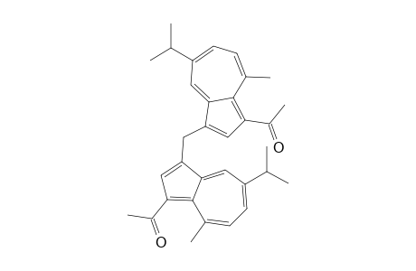 [Methylenebis(5-isopropyl-8-methylazulene-3,1-diyl)]bis[ethanone]