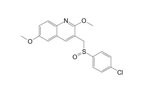 3-[(4-Chlorophenyl)sulfinylmethyl]-2,6-dimethoxyquinoline