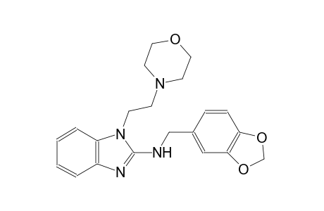 N-(1,3-benzodioxol-5-ylmethyl)-1-[2-(4-morpholinyl)ethyl]-1H-benzimidazol-2-amine