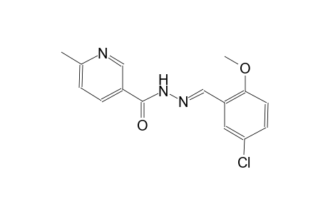 N'-[(E)-(5-chloro-2-methoxyphenyl)methylidene]-6-methylnicotinohydrazide