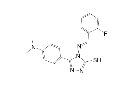 5-[4-(dimethylamino)phenyl]-4-{[(E)-(2-fluorophenyl)methylidene]amino}-4H-1,2,4-triazol-3-yl hydrosulfide
