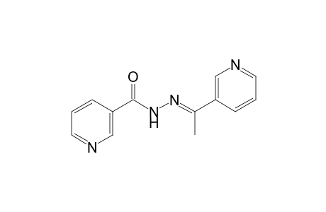 nicotinic acid, [1-(3-pyridyl)ethylidene]hydrazide