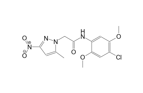 N-(4-chloro-2,5-dimethoxyphenyl)-2-(5-methyl-3-nitro-1H-pyrazol-1-yl)acetamide