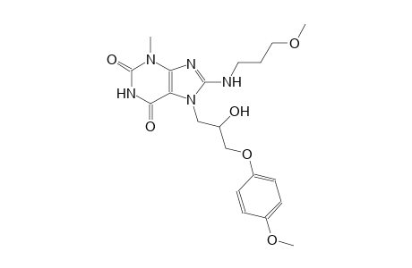 7-[2-hydroxy-3-(4-methoxyphenoxy)propyl]-8-[(3-methoxypropyl)amino]-3-methyl-3,7-dihydro-1H-purine-2,6-dione