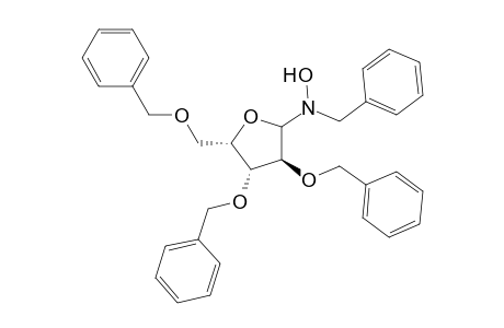 N-benzyl-N-[(3S,4R,5S)-3,4-bis(phenylmethoxy)-5-(phenylmethoxymethyl)oxolan-2-yl]hydroxylamine