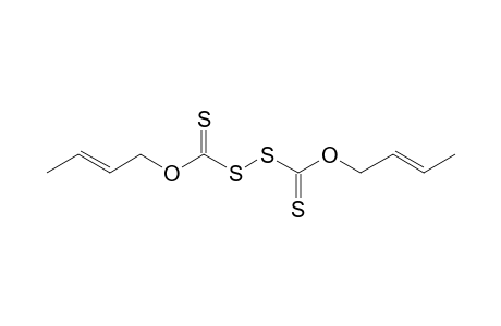 Thioperoxydicarbonic acid ([(HO)C(S)]2S2), di-2-butenyl ester