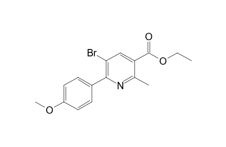 Ethyl 5-bromo-2-methyl-6-(p-methoxyphenyl)pyridine-3-carboxylate