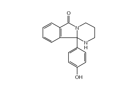 1,2,3,4,6,10b-hexahydro-10b-(p-hydroxyphenyl)pyrimido[2,1-a]isoindol-6-one