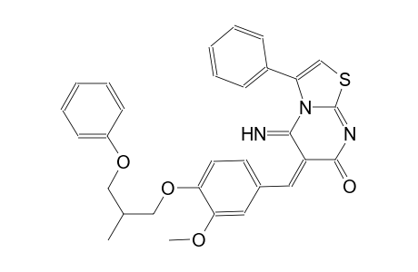 (6E)-5-imino-6-[3-methoxy-4-(2-methyl-3-phenoxypropoxy)benzylidene]-3-phenyl-5,6-dihydro-7H-[1,3]thiazolo[3,2-a]pyrimidin-7-one