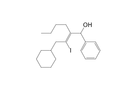 (Z)-3-Iodo-2-butyl-1-phenyl-4-cyclohexylbut-2-enol