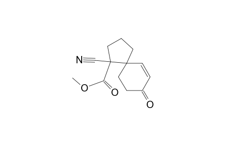 Spiro[4.5]dec-6-ene-1-carboxylic acid, 1-cyano-8-oxo-, methyl ester