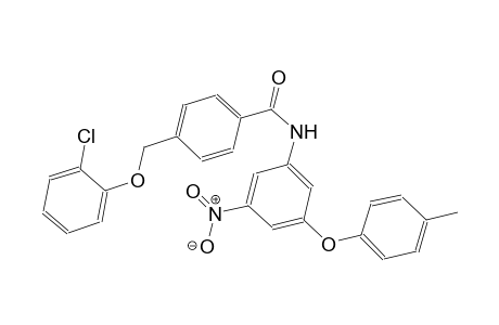 4-[(2-chlorophenoxy)methyl]-N-[3-(4-methylphenoxy)-5-nitrophenyl]benzamide