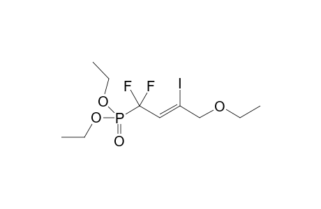 ((Z)-4-Ethoxy-1,1-difluoro-3-iodo-but-2-enyl)-phosphonic acid diethyl ester