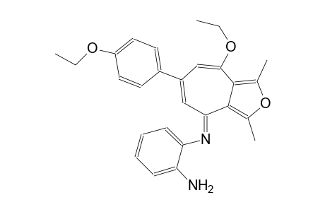 N~1~-[(4E)-8-ethoxy-6-(4-ethoxyphenyl)-1,3-dimethyl-4H-cyclohepta[c]furan-4-ylidene]-1,2-benzenediamine