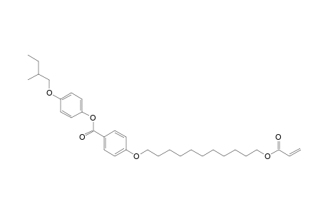 Benzoic acid, 4-[[11-[(1-oxo-2-propenyl)oxy]undecyl]oxy]-, 4-(2-methylbutoxy)phenyl ester