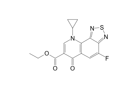 Ethyl 9-cyclopropyl-4-fluoro-6-oxo-6,9-dihydro[1,2,5]thiadiazolo[3,4-h]quinoline-7-carboxylate