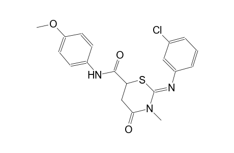 2H-1,3-thiazine-6-carboxamide, 2-[(3-chlorophenyl)imino]tetrahydro-N-(4-methoxyphenyl)-3-methyl-4-oxo-, (2Z)-