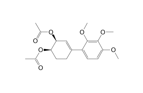 cis-4-(2',3',4'-trimethoxyphenyl)cyclohex-3-ene-1,2-diol diacetate