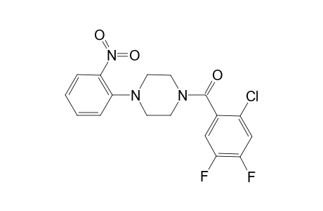 (2-chloro-4,5-difluoro-phenyl)-[4-(2-nitrophenyl)piperazin-1-yl]methanone