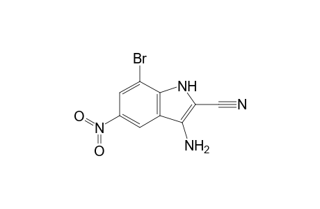 3-Amino-7-bromo-5-nitroindole-2-carbonitrile