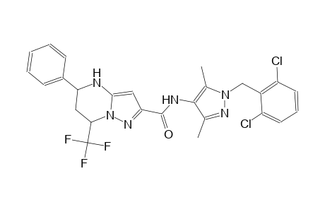 N-[1-(2,6-dichlorobenzyl)-3,5-dimethyl-1H-pyrazol-4-yl]-5-phenyl-7-(trifluoromethyl)-4,5,6,7-tetrahydropyrazolo[1,5-a]pyrimidine-2-carboxamide