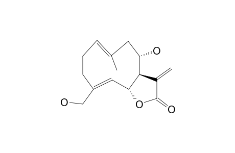 (3aR,4S,6E,10Z,11aR)-4-hydroxy-6-methyl-3-methylene-10-methylol-3a,4,5,8,9,11a-hexahydrocyclodeca[d]furan-2-one