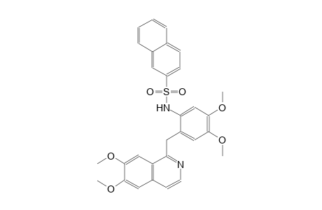 N-{2-[(6,7-dimethoxy-1-isoquinolinyl)methyl]-4,5-dimethoxyphenyl}-2-naphthalenesulfonamide
