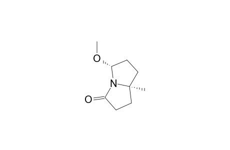 3H-Pyrrolizin-3-one, hexahydro-5-methoxy-7a-methyl-, cis-