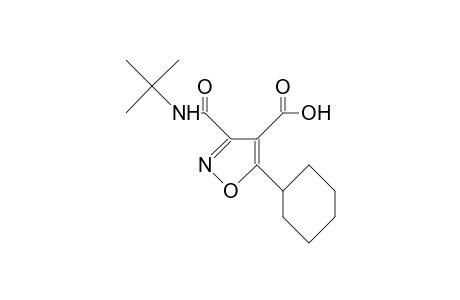 5-Cyclohexyl-3,4-isoxazoledicarboxylic acid, 3-T- butyl amide