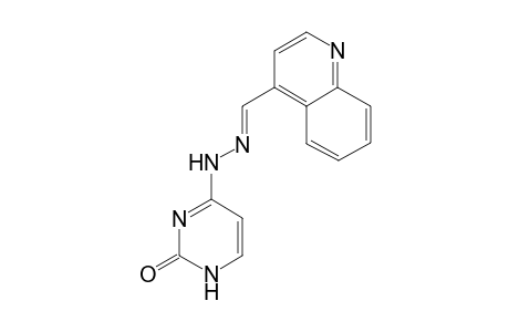 6-[(2E)-2-(4-quinolinylmethylidene)hydrazinyl]-1H-pyrimidin-2-one