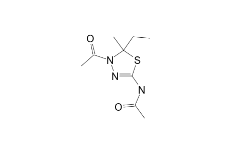 N-(4-acetyl-5-ethyl-5-dimethyl-deltasquare-1,3,4-thiadiazolin-2-yl]acetamide