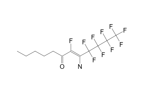 1-Amino-2-fluoro-1-(perfluorobutyl)oct-1-en-3-one