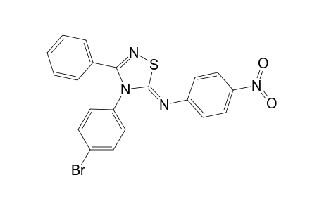 .delta.2-1,2,4-Thiadiazoline, 4-(p-bromophenyl)-5-[(p-nitrophenyl)imino]-3-phenyl-