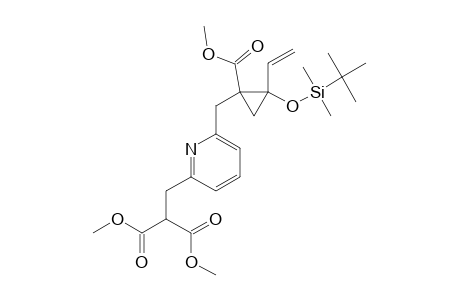 DIMETHYL-2-[6-[R-2-(TERT.-BUTYLDIMETHYLSILOXY)-T-1-METHOXYCARBONYL-2-VINYLCYCLOPROP-1-YL-METHYL]-2-PYRIDYL]-ETHANE-1,1-DICARBOXYLATE