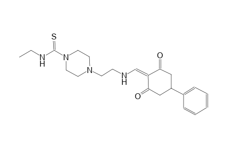 1-piperazinecarbothioamide, 4-[2-[[(2,6-dioxo-4-phenylcyclohexylidene)methyl]amino]ethyl]-N-ethyl-