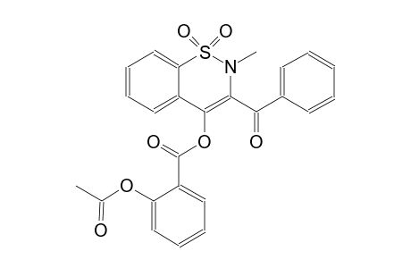 3-benzoyl-2-methyl-1,1-dioxido-2H-1,2-benzothiazin-4-yl 2-(acetyloxy)benzoate