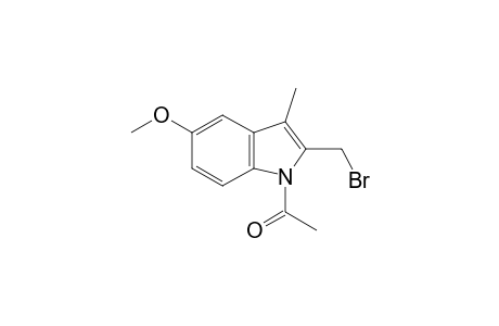 1-[2-(bromomethyl)-5-methoxy-3-methylindol-1-yl]ethanone