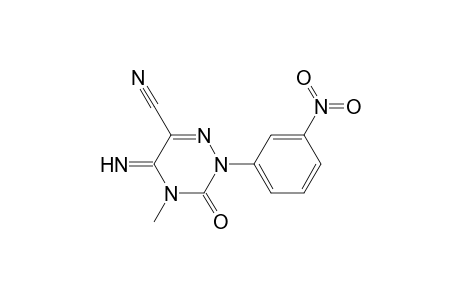 1,2,4-Triazine-6-carbonitrile, 2,3,4,5-tetrahydro-5-imino-4-methyl-2-(3-nitrophenyl)-3-oxo-
