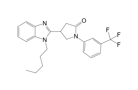2-Pyrrolidinone, 4-(1-pentyl-1H-1,3-benzimidazol-2-yl)-1-[3-(trifluoromethyl)phenyl]-
