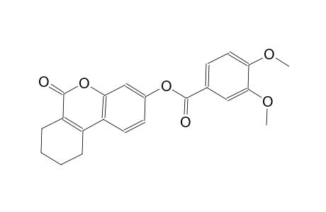 benzoic acid, 3,4-dimethoxy-, 7,8,9,10-tetrahydro-6-oxo-6H-dibenzo[b,d]pyran-3-yl ester