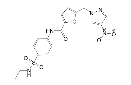 N-{4-[(ethylamino)sulfonyl]phenyl}-5-[(4-nitro-1H-pyrazol-1-yl)methyl]-2-furamide