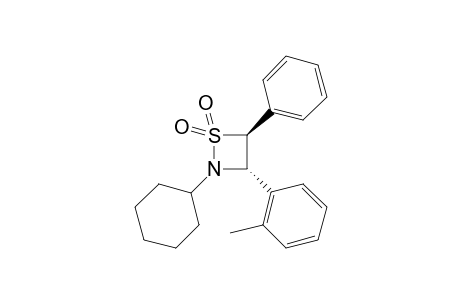 trans-2-Cyclohexyl-3-(2-methylphenyl)-4-phenyl-1,2-thiazetizine 1,1-dioxide